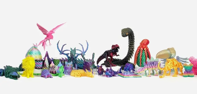 Custom 3D PLA toy production and print farm
