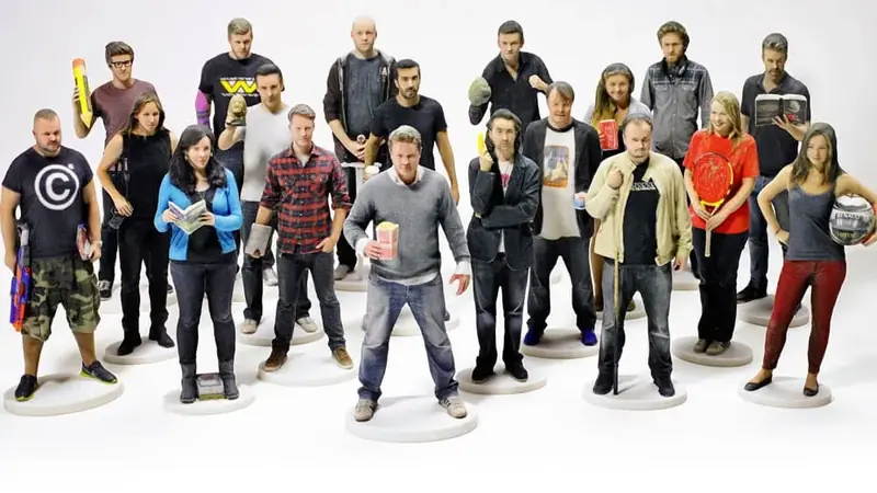 Full-color custom 3D figurine created from photos
