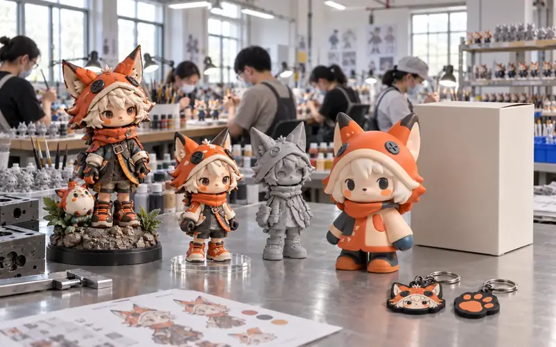 Custom resin PVC and vinyl figurines with hand-painting production at EDNTOY